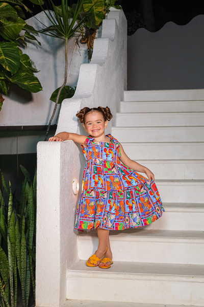 Vestido Midi Menina - Estampa Selva