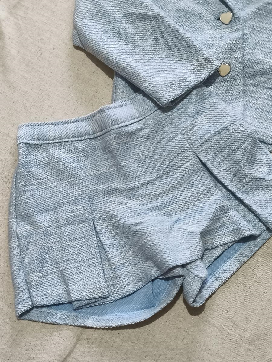 Conjunto blazer e shorts saia