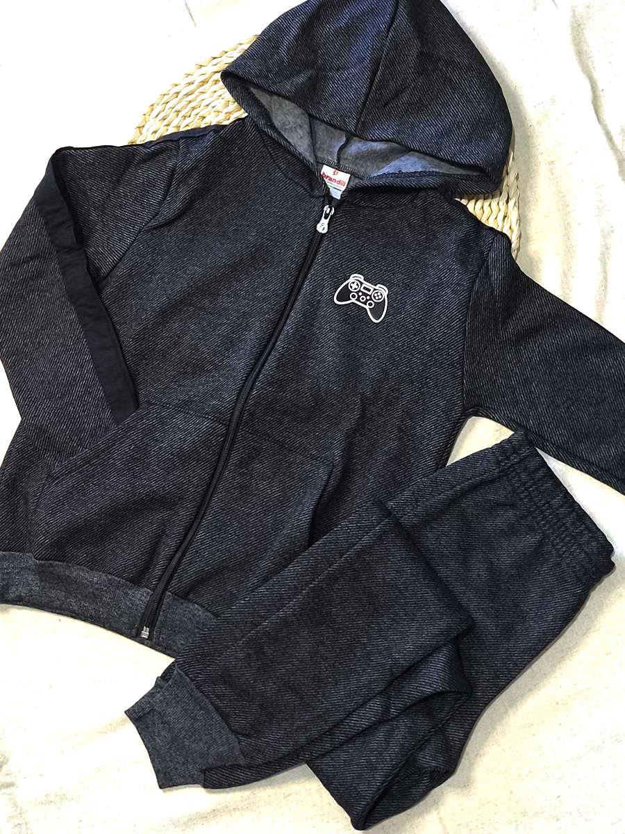 Conjunto jaqueta e calça jogger gamer