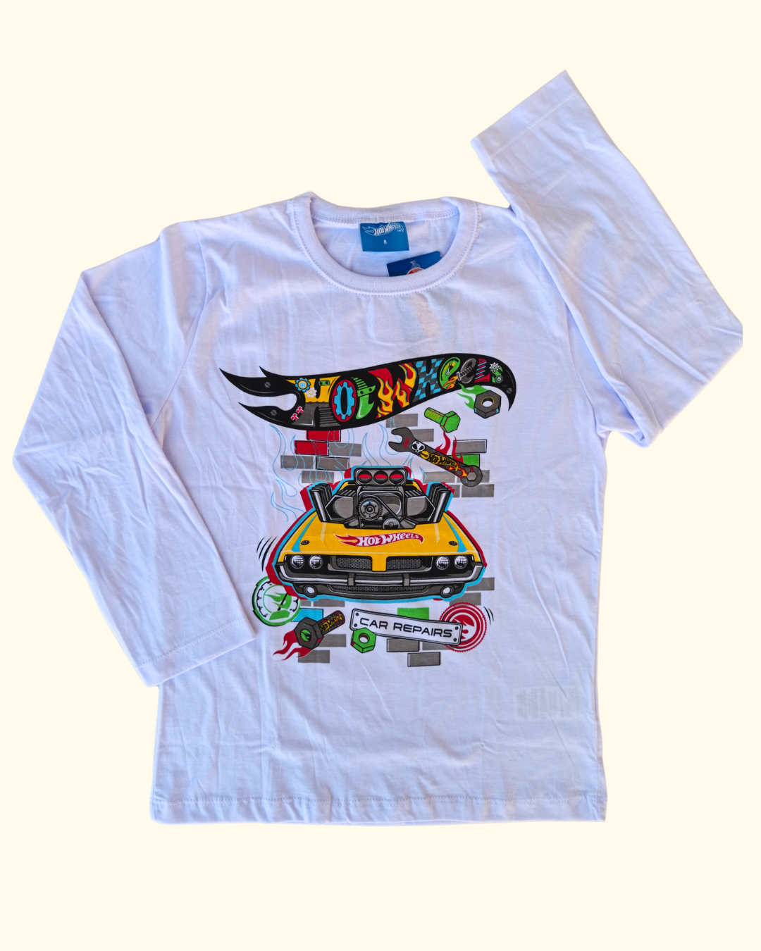 Camiseta manga longa Hot Wheels