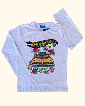 Camiseta manga longa Hot Wheels