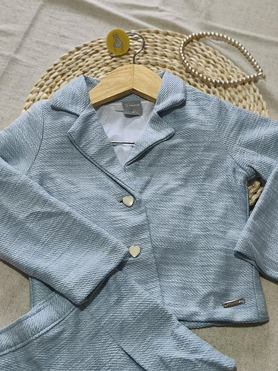 Conjunto blazer e shorts saia
