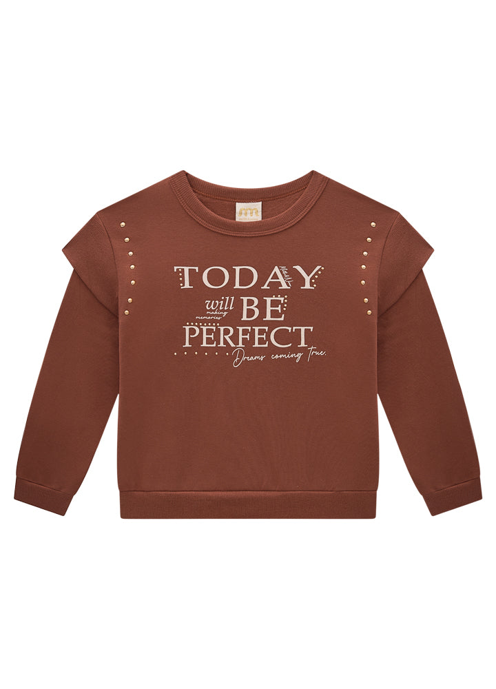 Conjunto Blusão e Legging- Marrom e Dourado