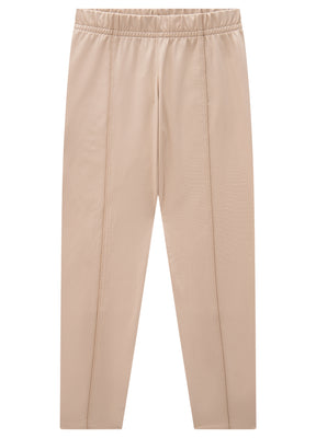 Conjunto Menina - Blusão Marrom e Legging Dourada