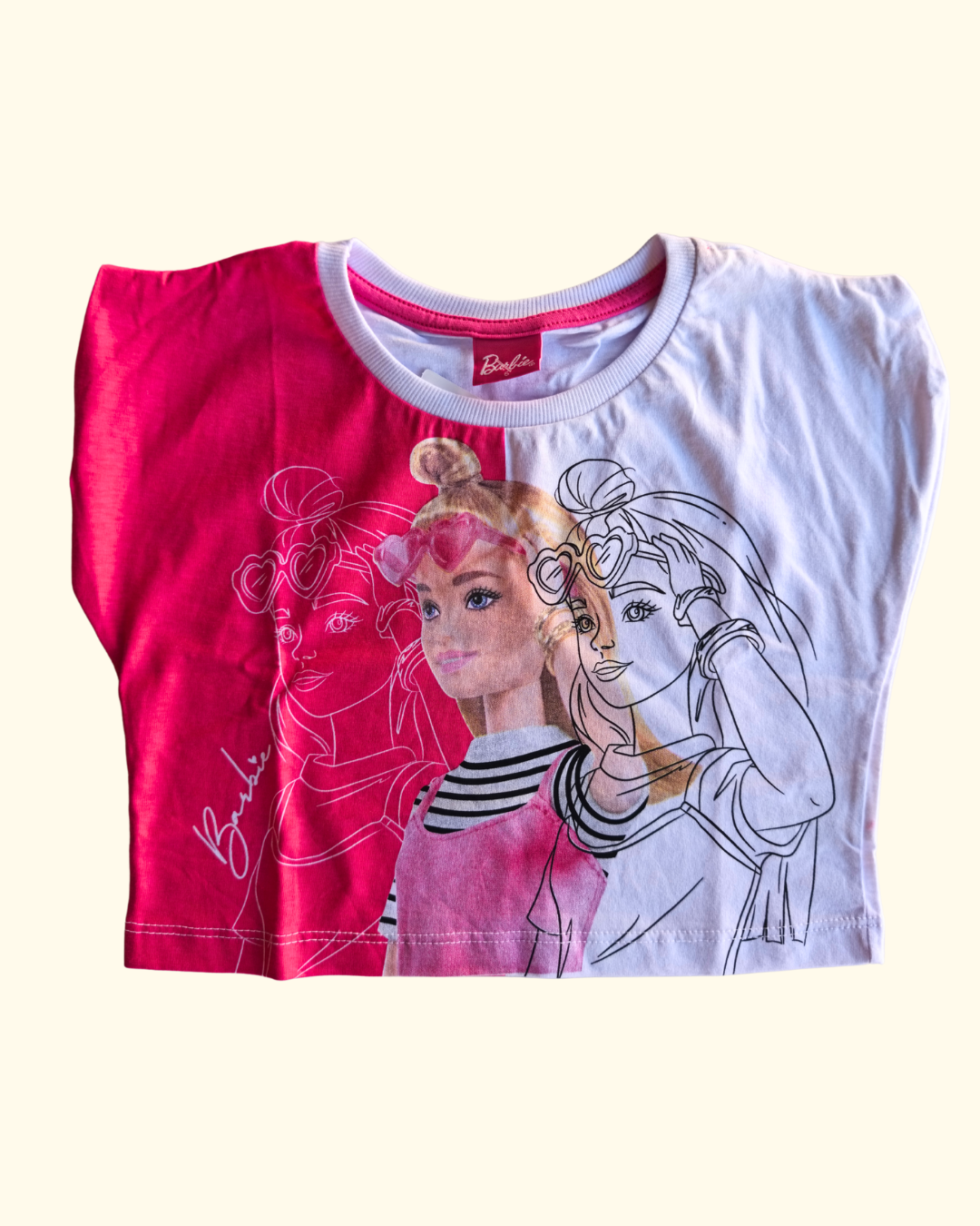Camiseta cropped Barbie