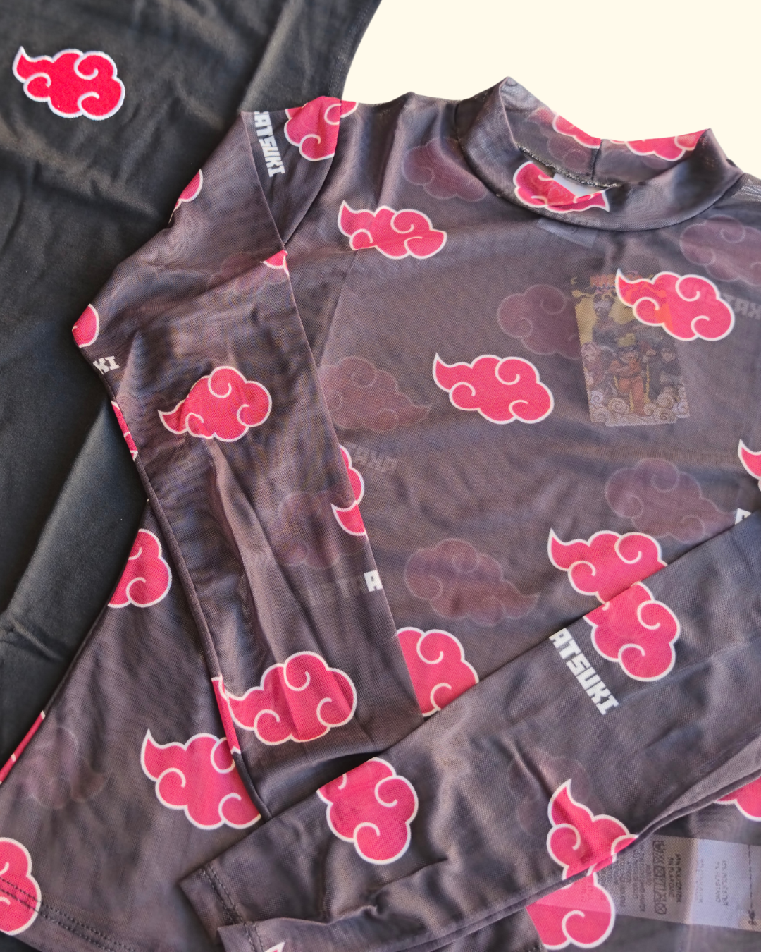 Vestido Naruto- Preto Com Blusa em Tule