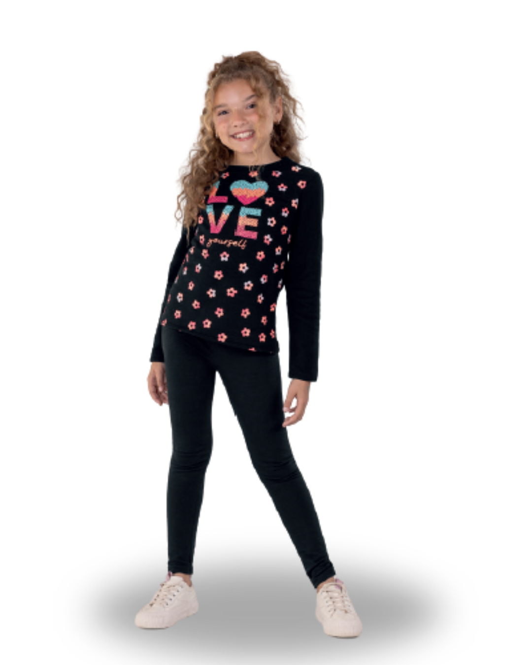 Conjunto blusão e calça legging love