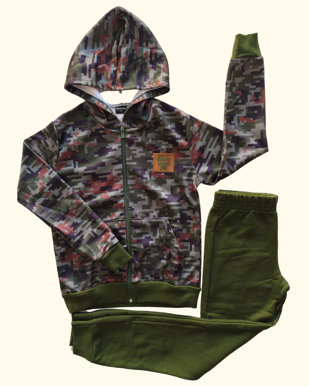 Conjunto jaqueta e calça jogger game over