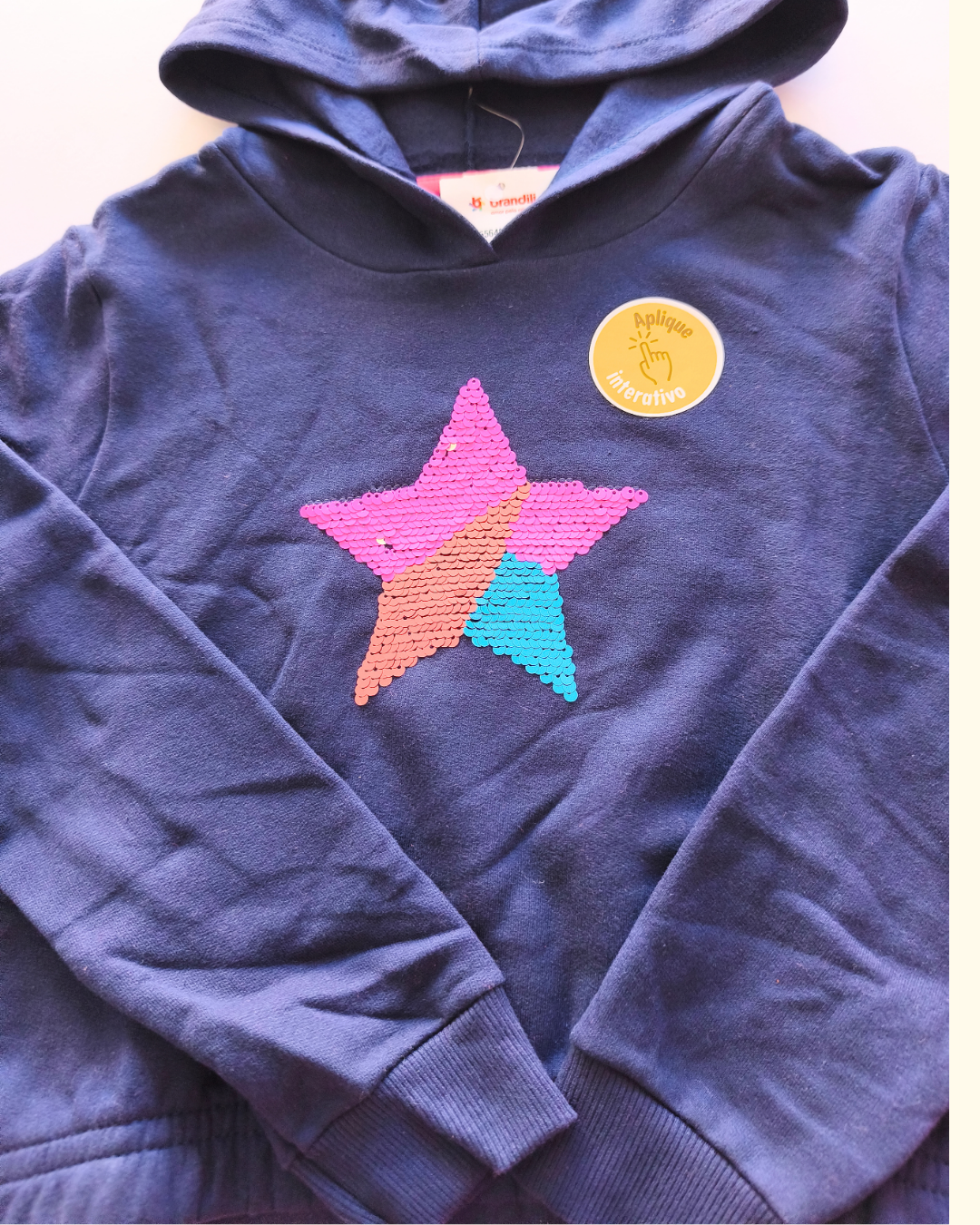 Conjunto blusão e calça jogger estrela interativa