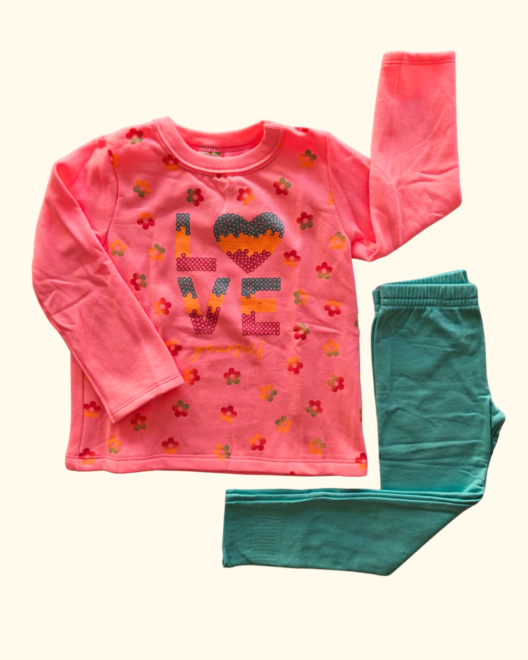 Conjunto blusão e calça legging love