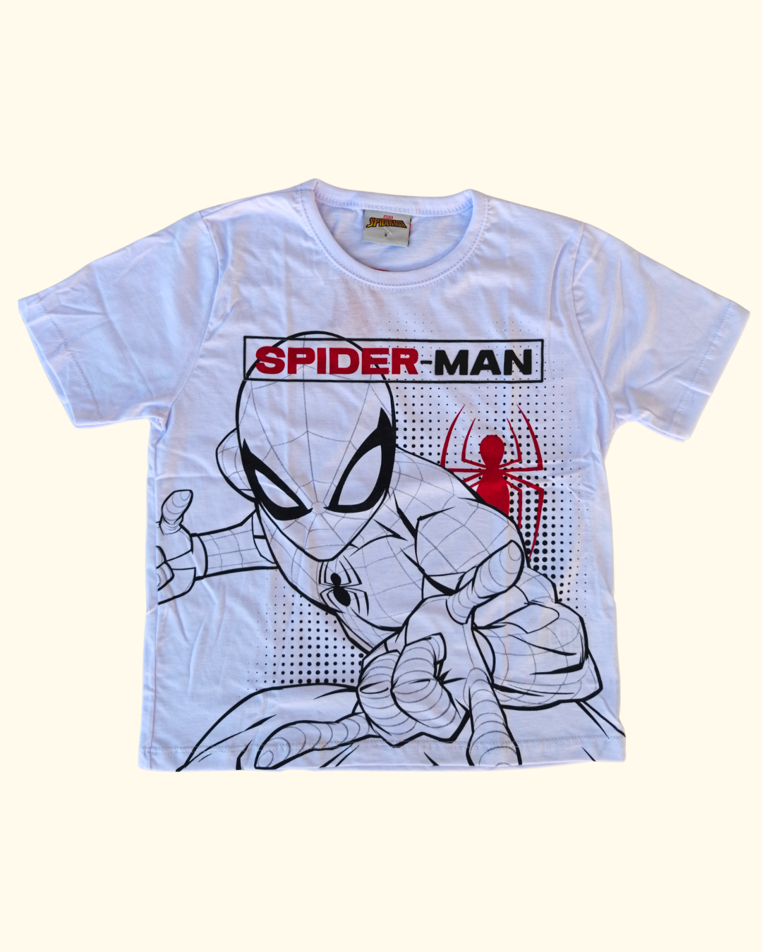 Camiseta branca Spider-Man