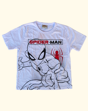 Camiseta branca Spider-Man