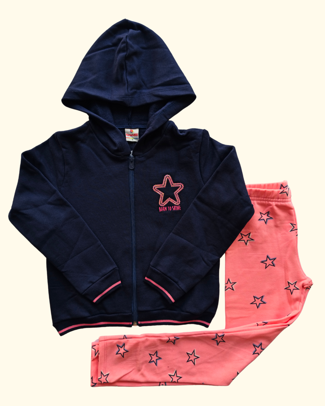 Conjunto jaqueta e calça legging born to shine