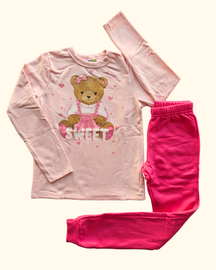 Conjunto blusão e calça jogger ursinho sweet