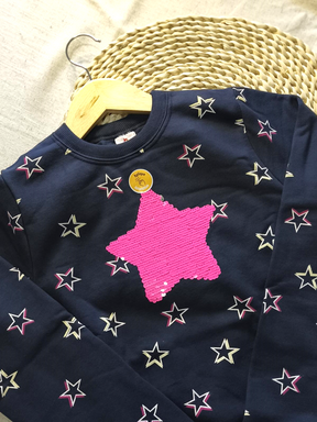 Conjunto blusão e calça legging  estrelas