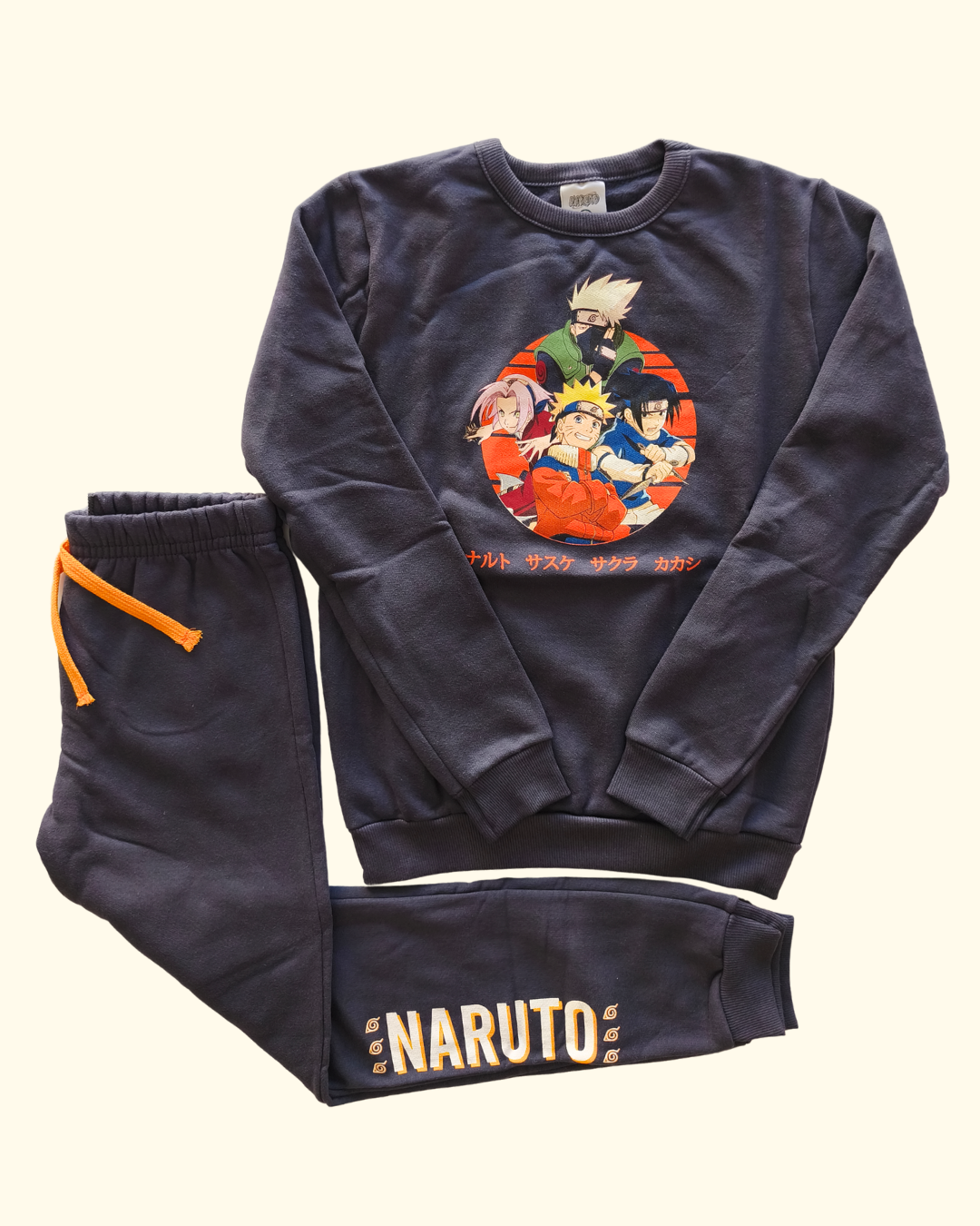 Conjunto blusão e calça jogger Naruto