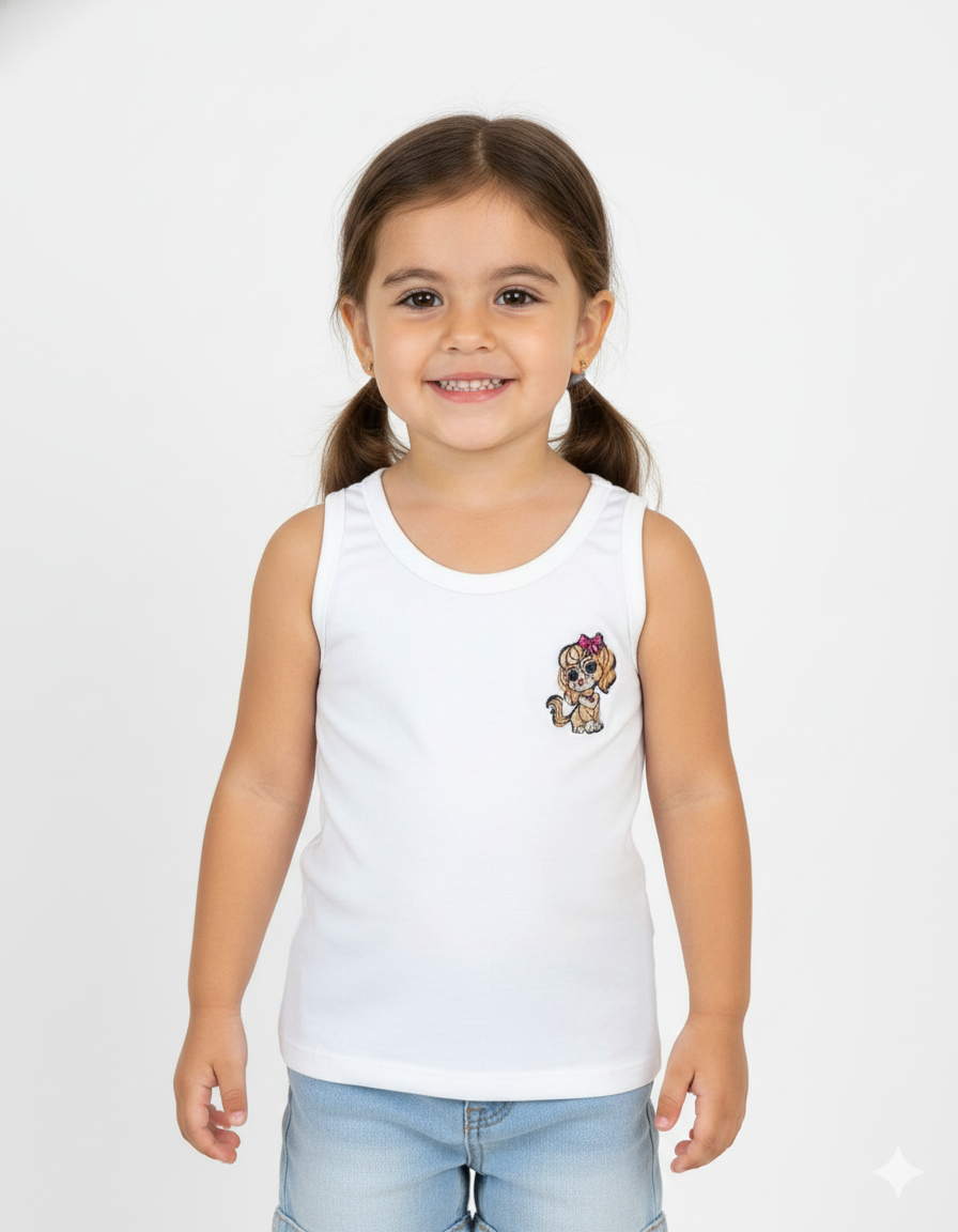 Regata Cãozinho- Branca