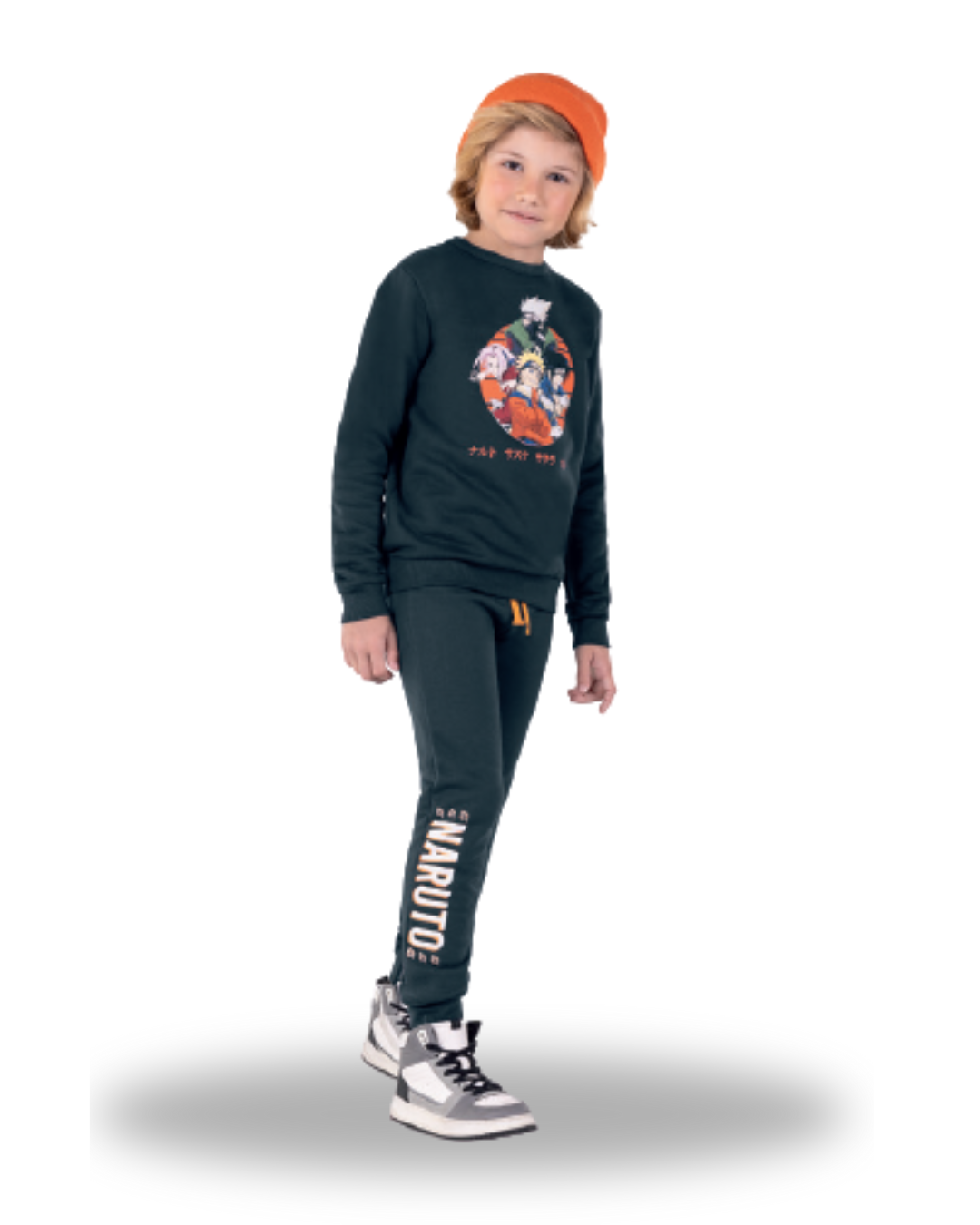 Conjunto blusão e calça jogger Naruto