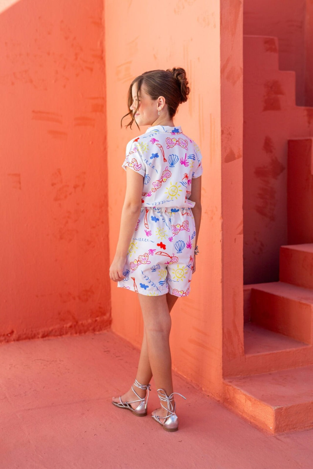 Macaquinho- Branco Estampa Peixes