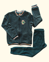 Conjunto jaqueta e calça jogger dinossauro