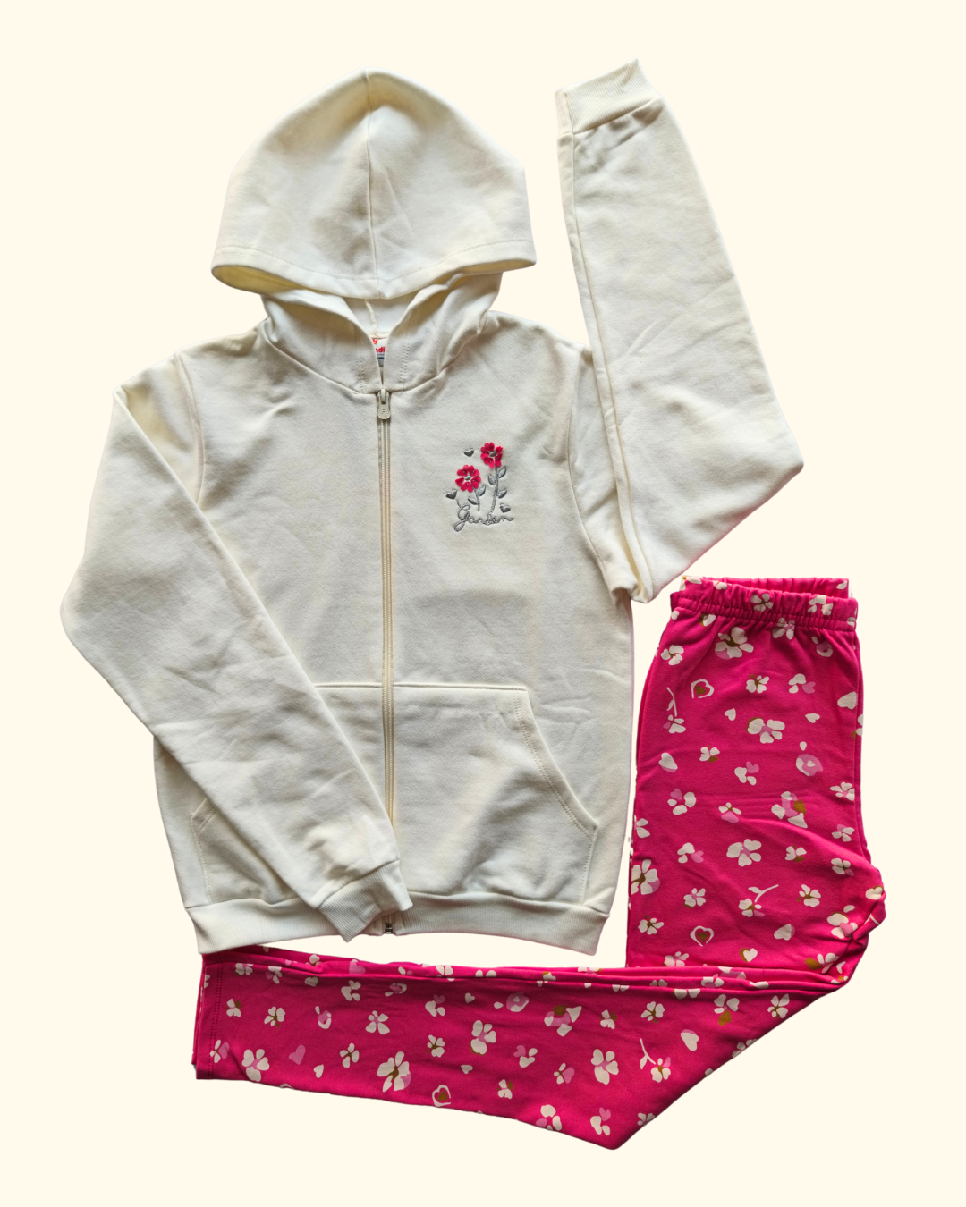 Conjunto jaqueta e calça legging garden
